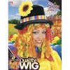 foto 2 pruik met clownshoed met bloem en lokken
