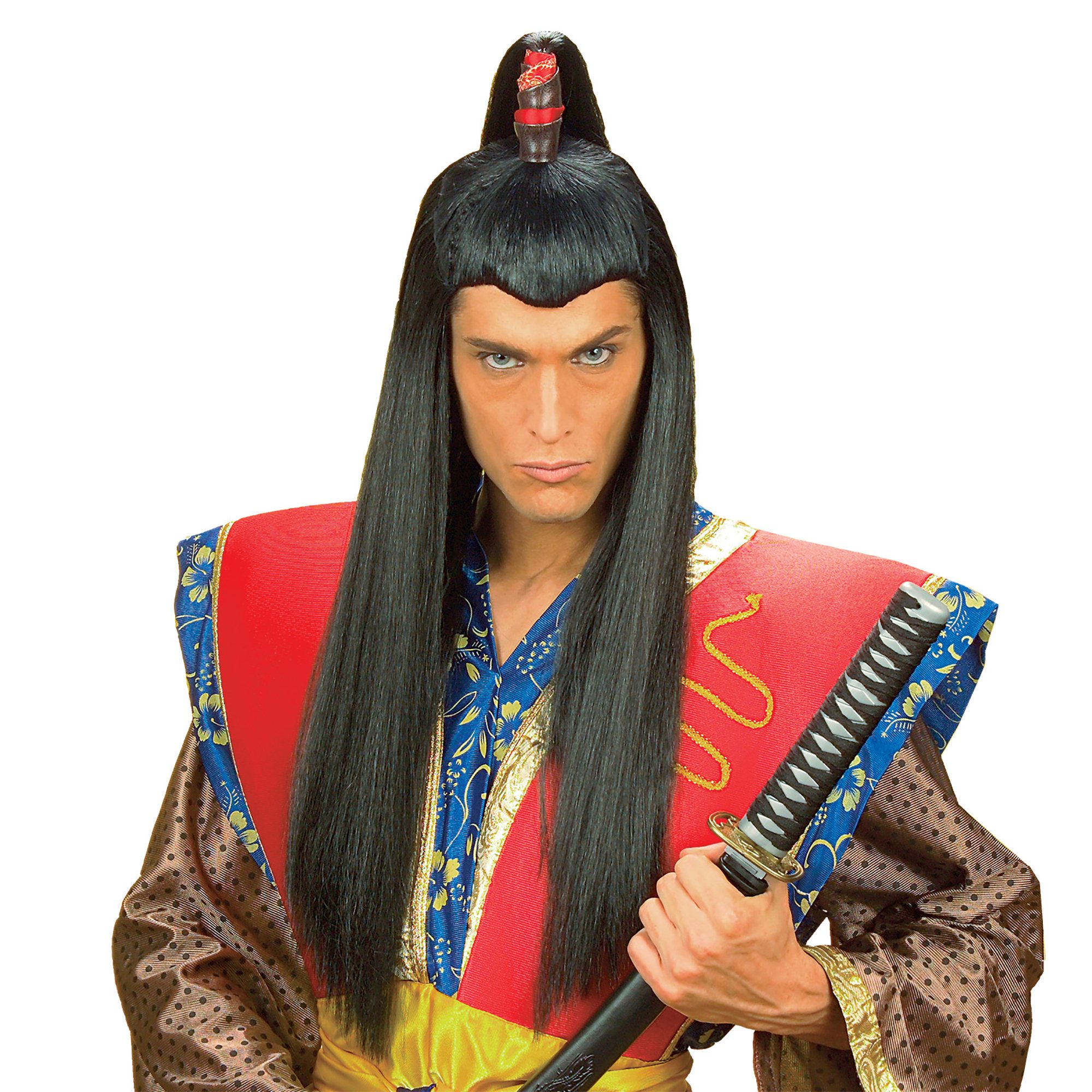 pruik samurai japan lang haar