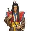 foto 3 pruik samurai japan lang haar