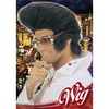 foto 2 Rock 'n Roll in stijl met de mega grote elvis pruik