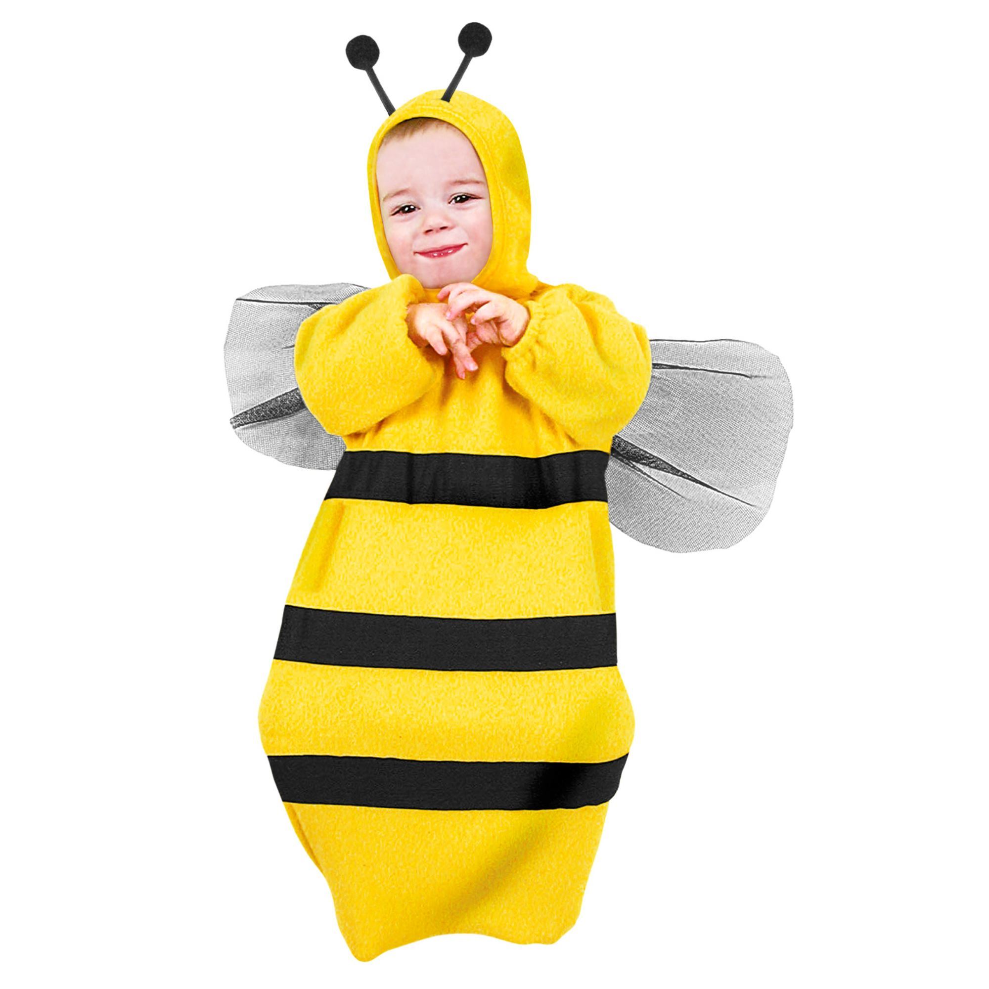 schattig baby bij jumpsuit bijen