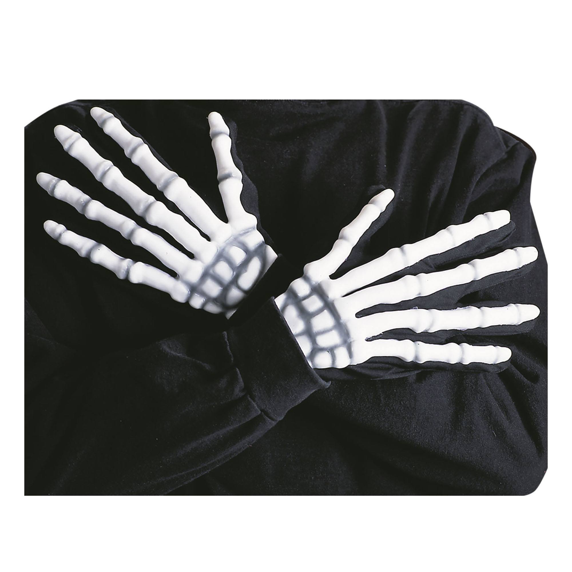 Skelet geraamte handschoenen Glow in the dark volwassen