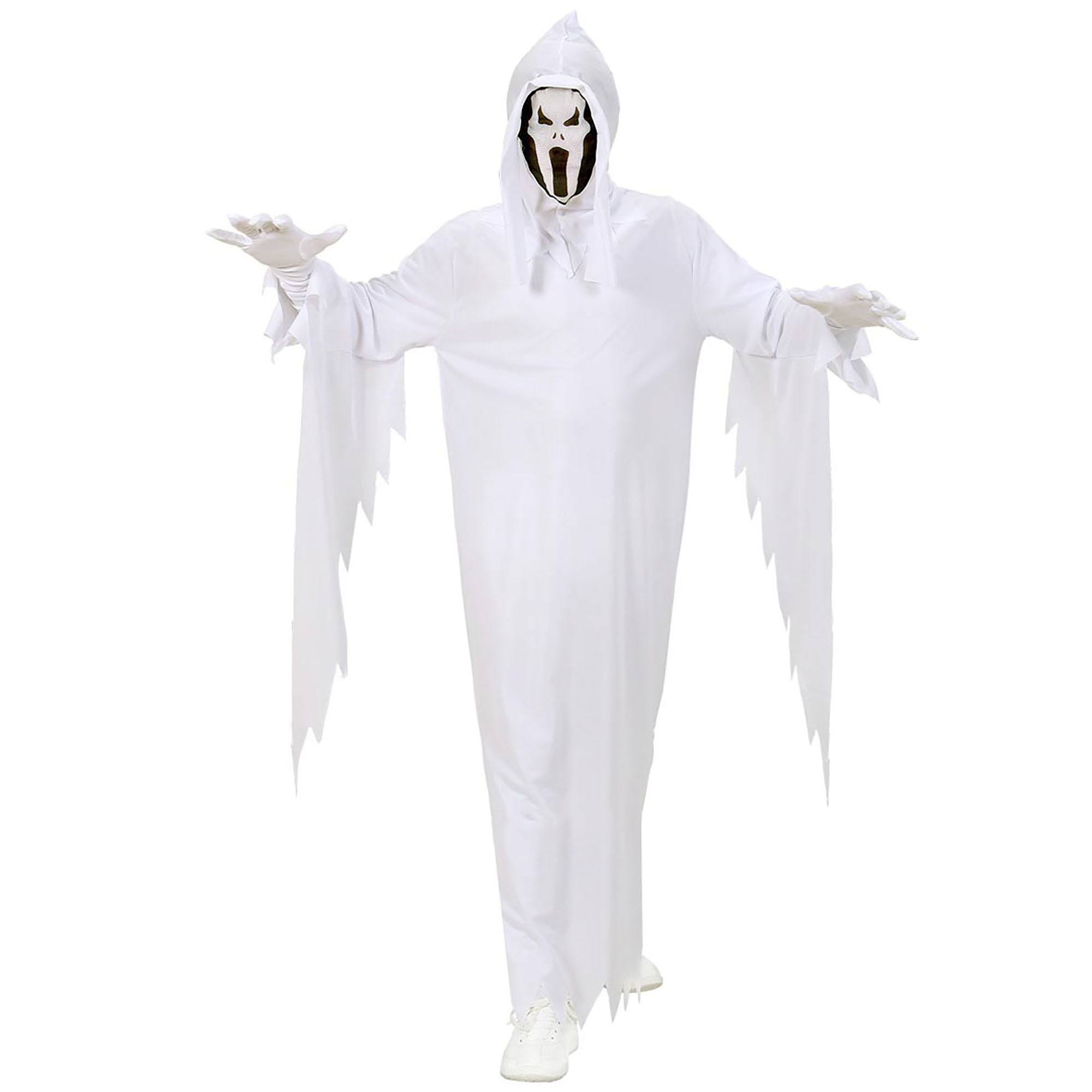 Spooky geesten spook kostuum wit kind