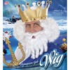 foto 2 Voel je als een ware vorst met onze majestueuze witte koning pruik met baard en witte lokken