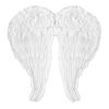Witte engelen vleugels voor volwassenen 46 x 51 cm hemels en elegant