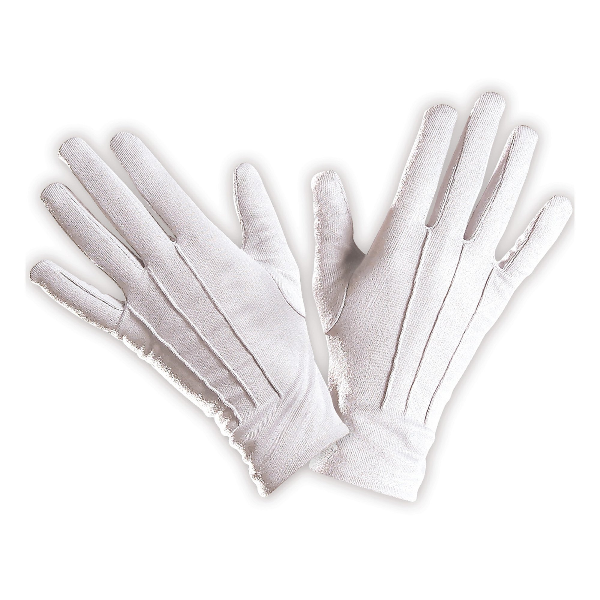 Witte nette handschoenen  kort model