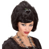 foto 3 zwarte weduwe pruik met spin