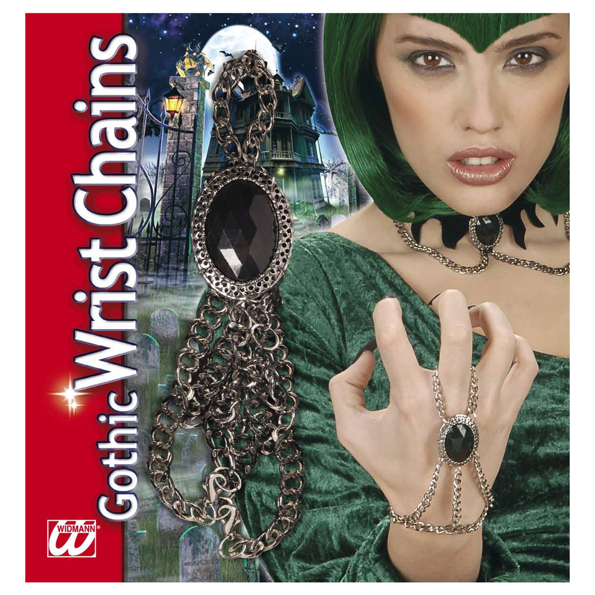 Gothic Oorbellen Met Ketting