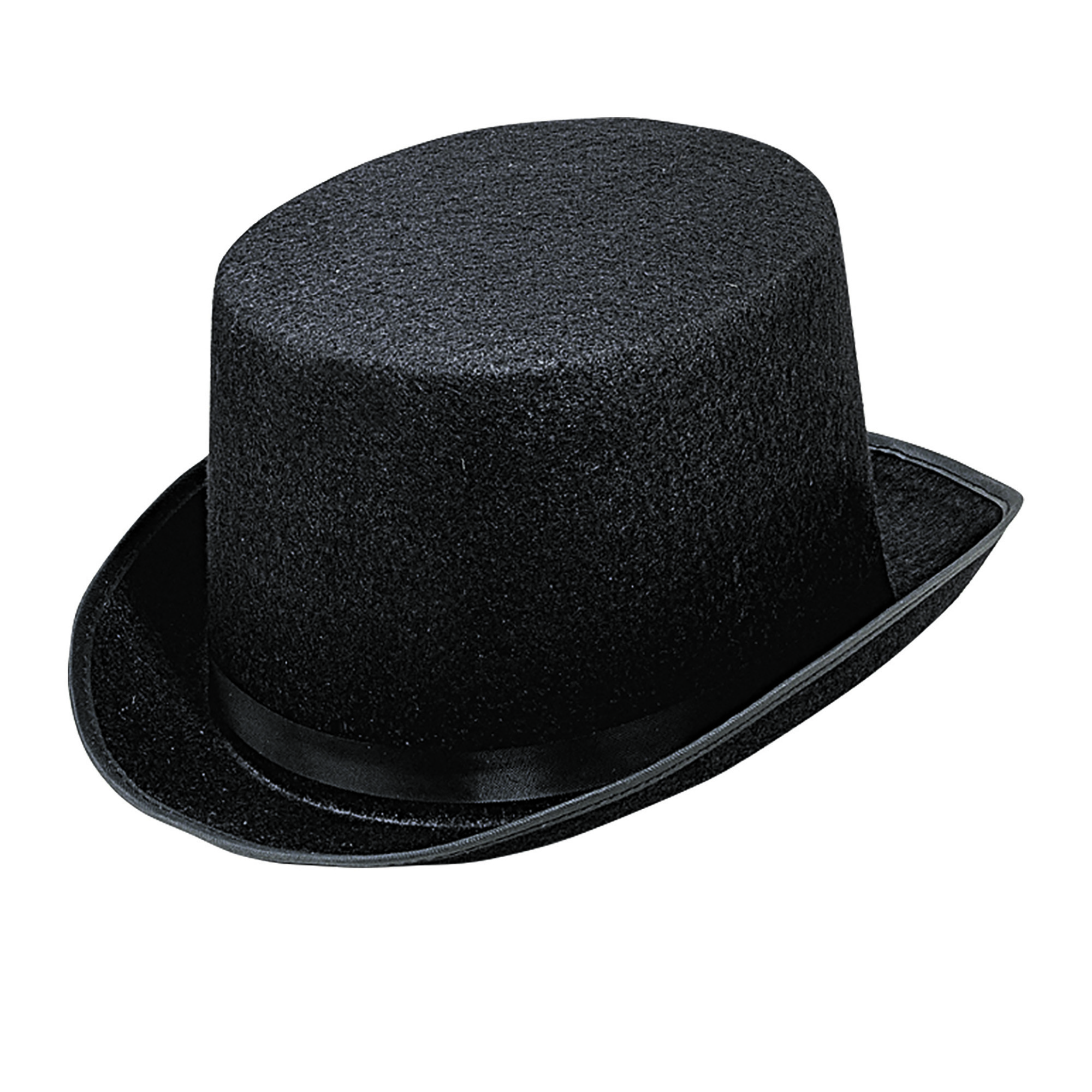 Hoge hoed vilt zwart