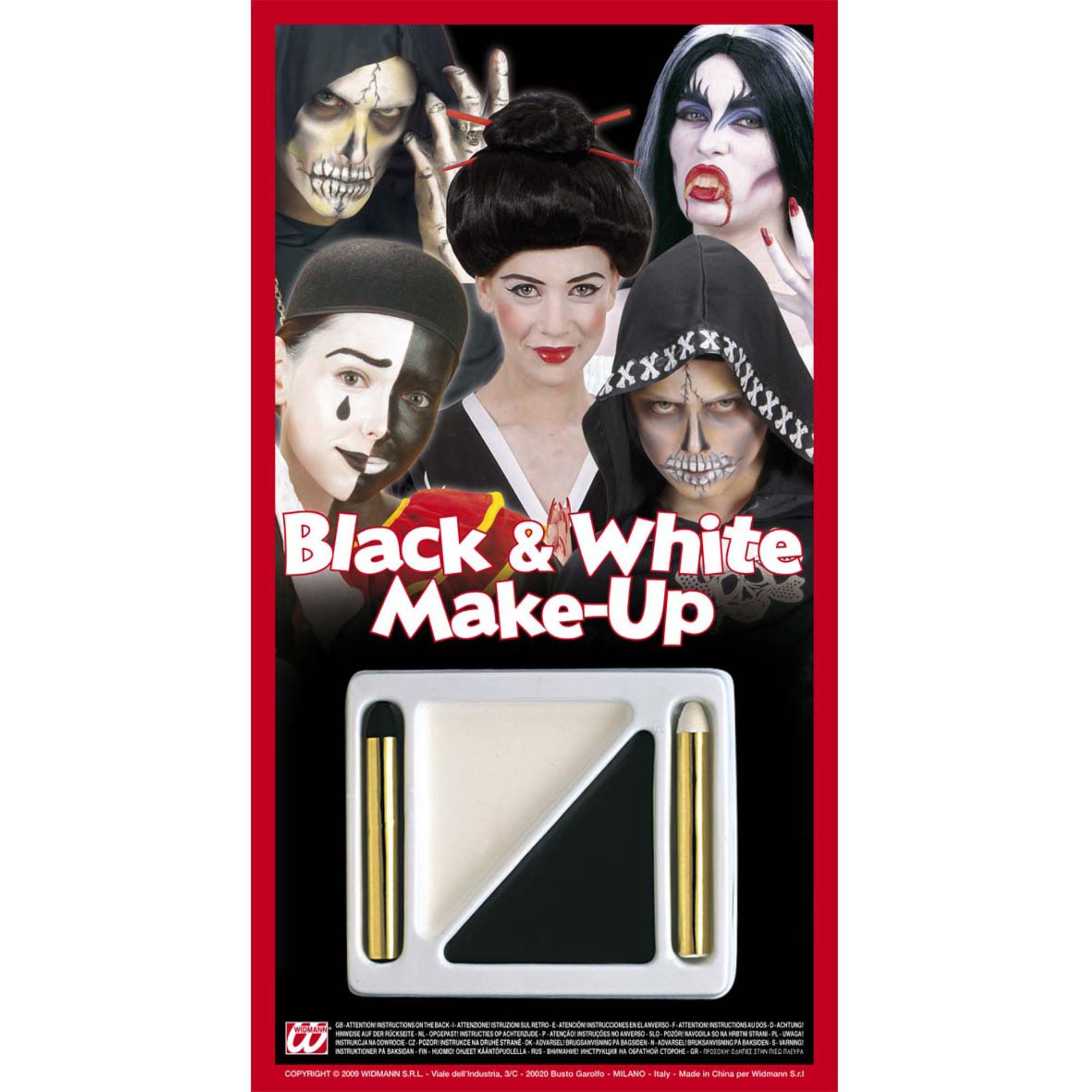 Make up set zwart wit