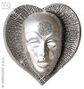 foto 2 Masker hart in goud of zilver glitters