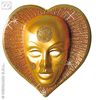 foto 3 Masker hart in goud of zilver glitters