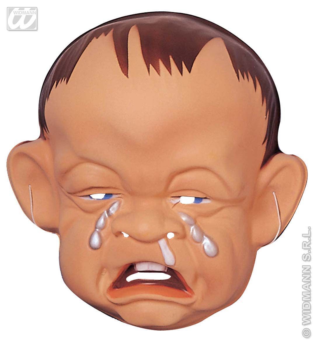 Masker plastic huilende baby