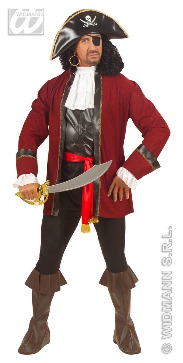 Piraten kostuum , piraat leatherlook luxe