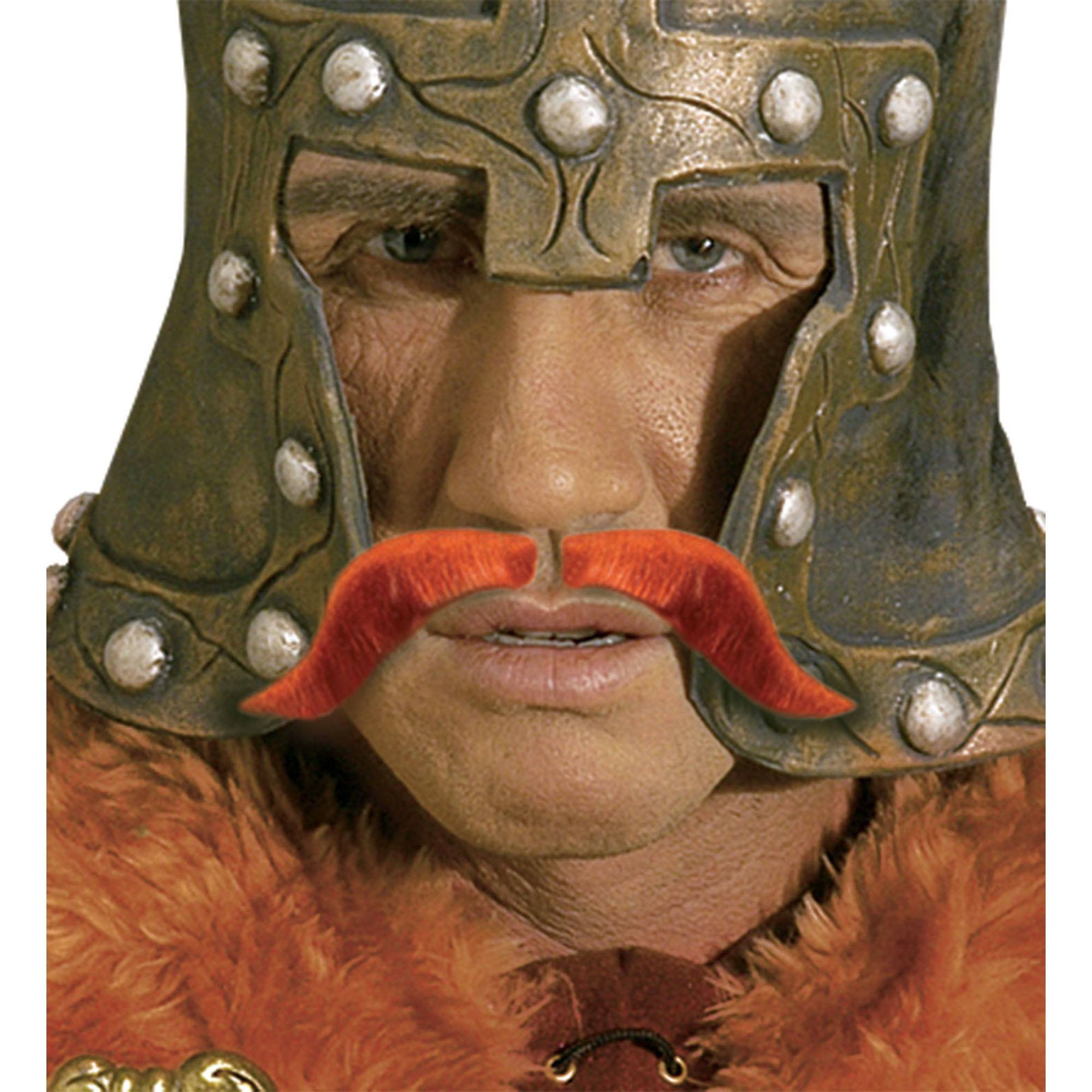 Viking snor kastanje rood