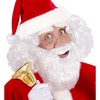 baard en snor wit kerstman