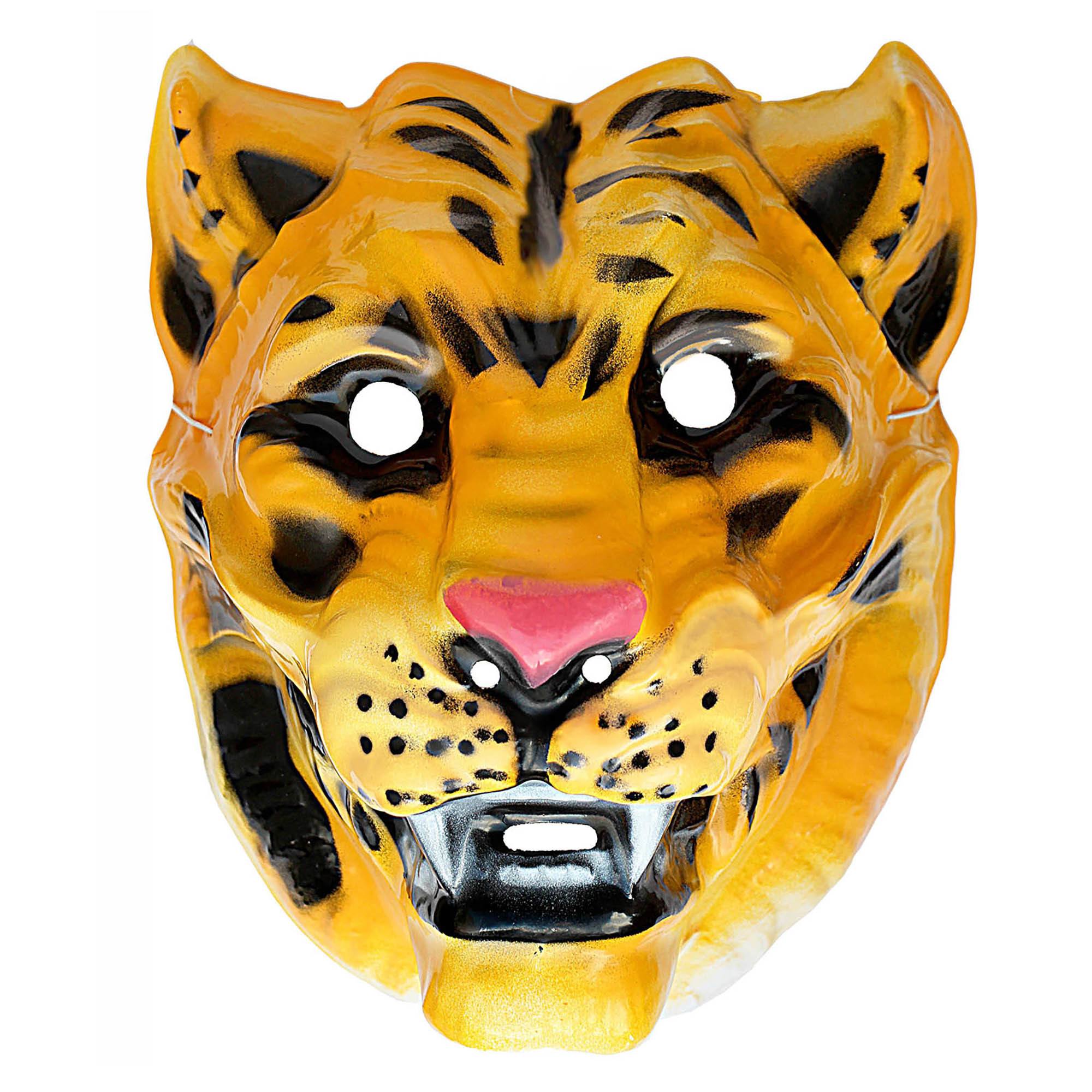 Brullend tijger masker plastic