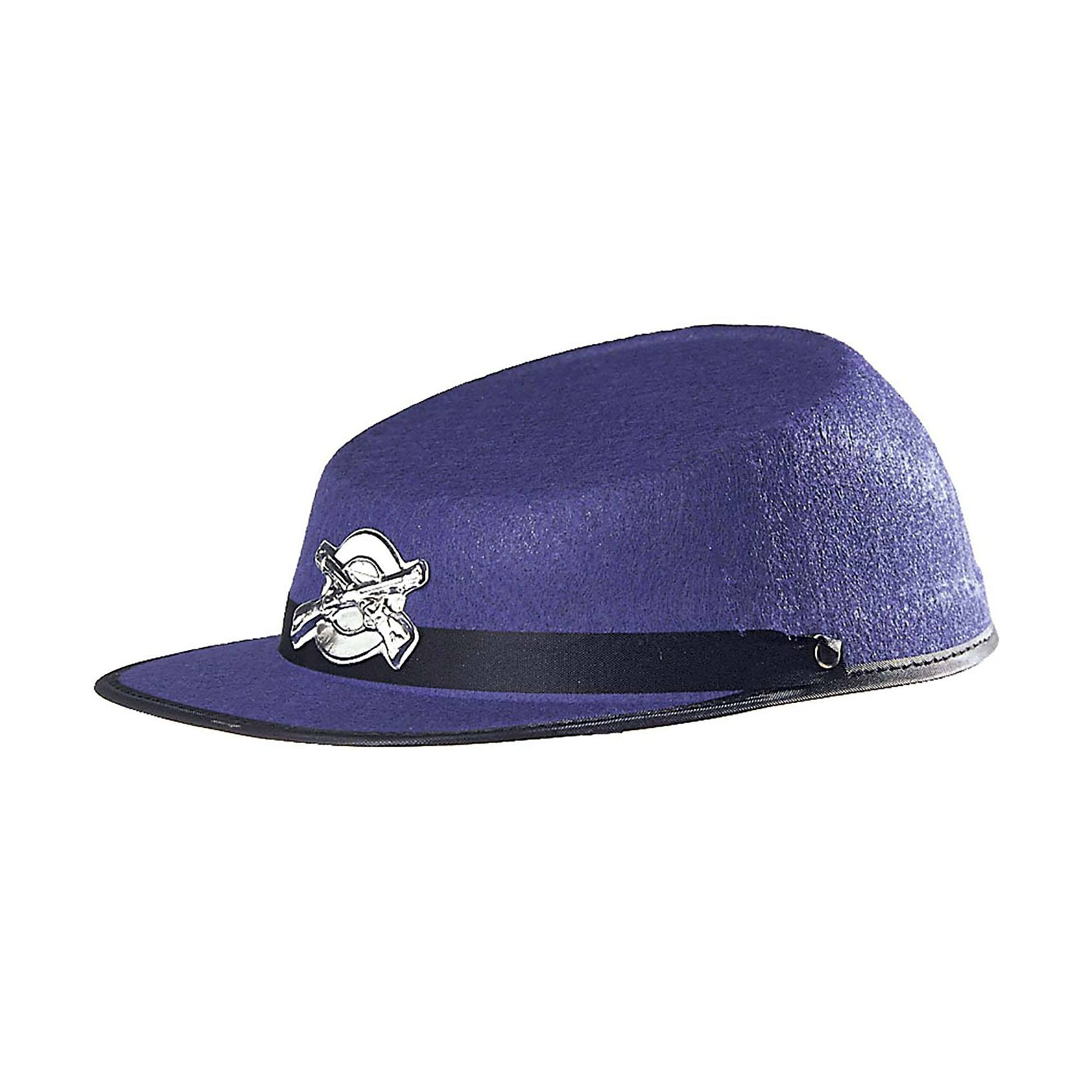 burgeroorlog hoed blauw