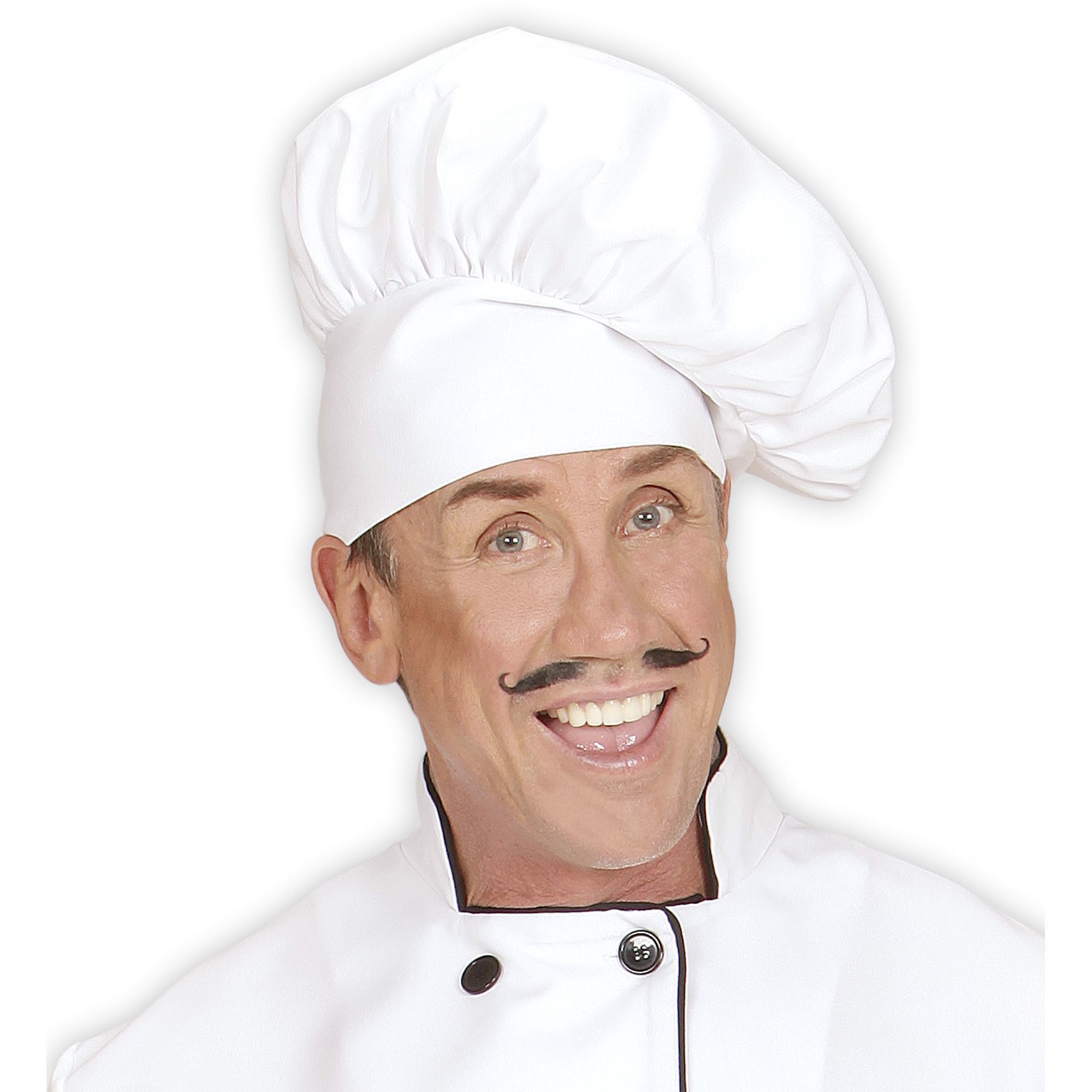 Chefs choice stijlvolle Koksmuts voor volwassenen leuk voor verkleedfeesten en kookavonturen