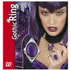 foto 3 gotische ring met paarse gemsteen