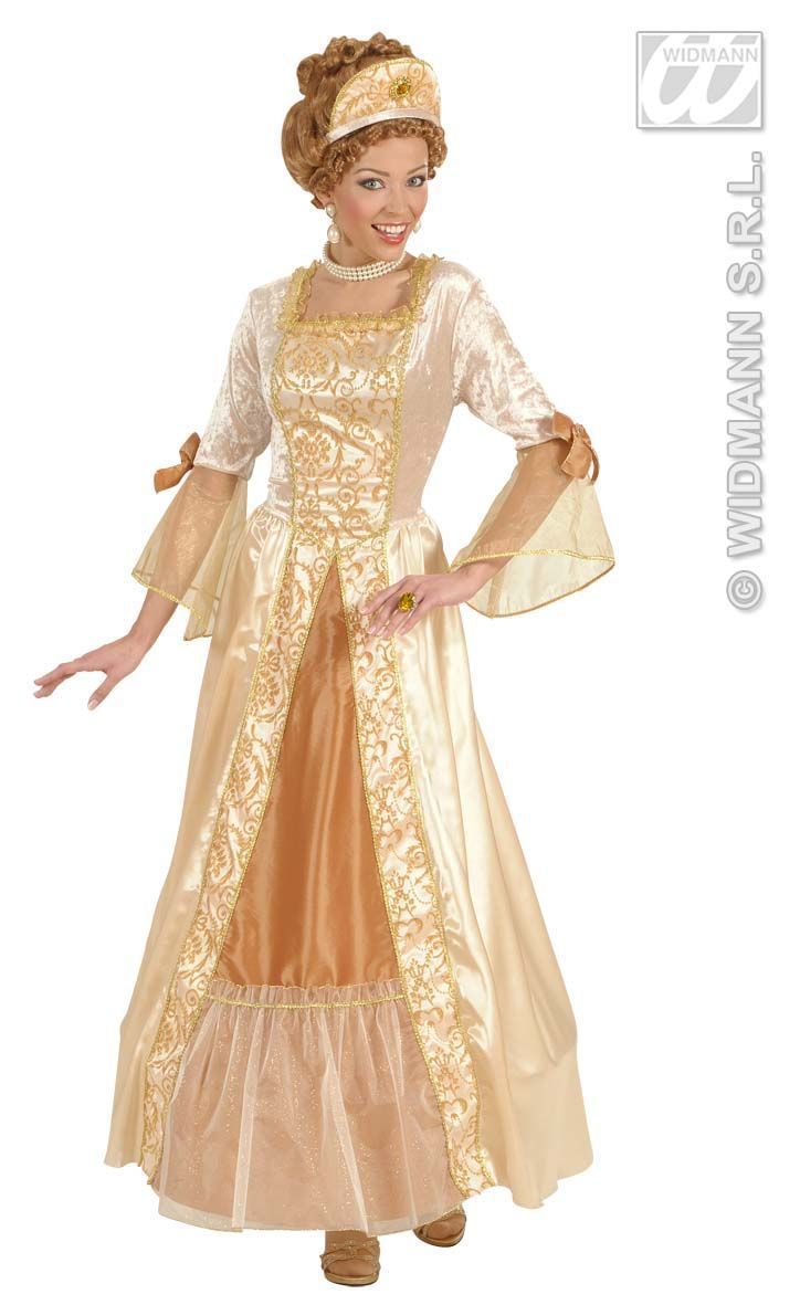 gouden prinsessen jurk dames , prinses