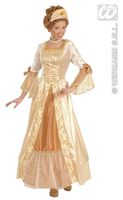 Gouden prinsessen jurk dames , prinses Gouden prinsessen jurk dames , prinses