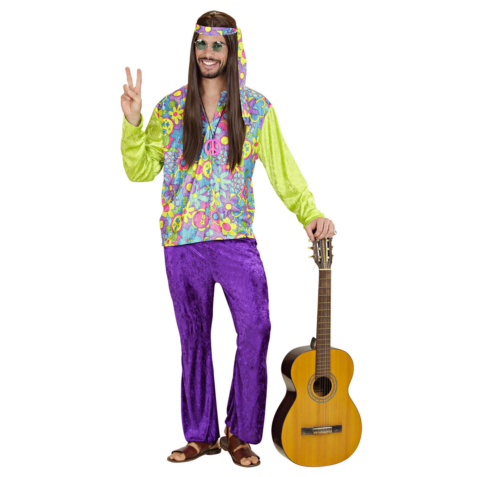 hippie kostuum fluweel man