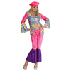 hippie vrouw fluweel , flower power dame