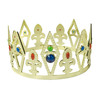 Majestueuze kroon voor koning of koningin verstelbaar en elegant