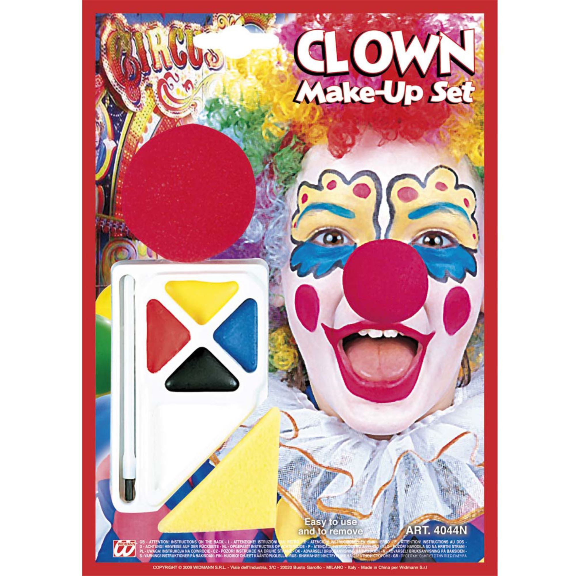 make-up set clown met neus