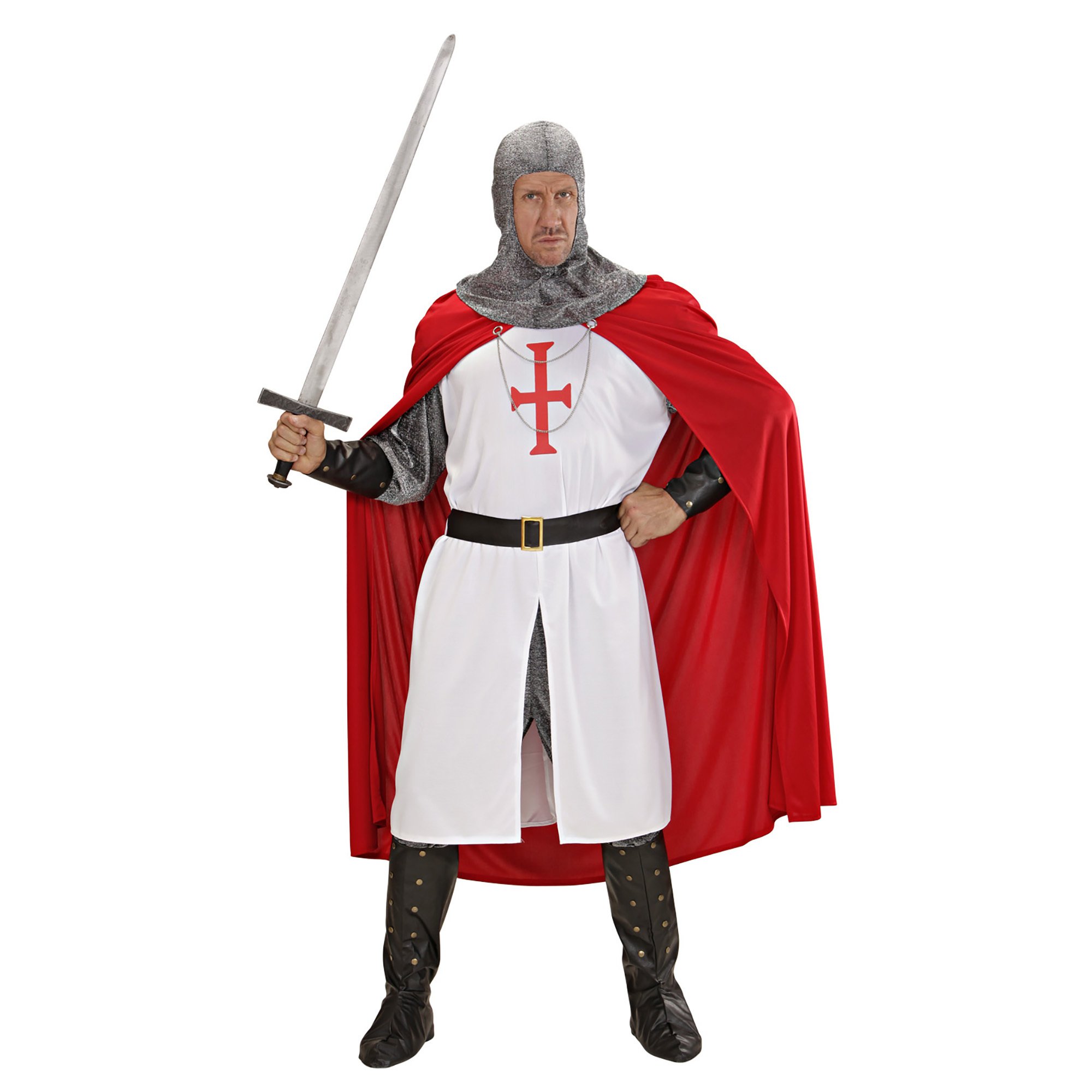 tetraëder Mechanisch Religieus Middeleeuwse kruisridder ridder kostuum volwassen