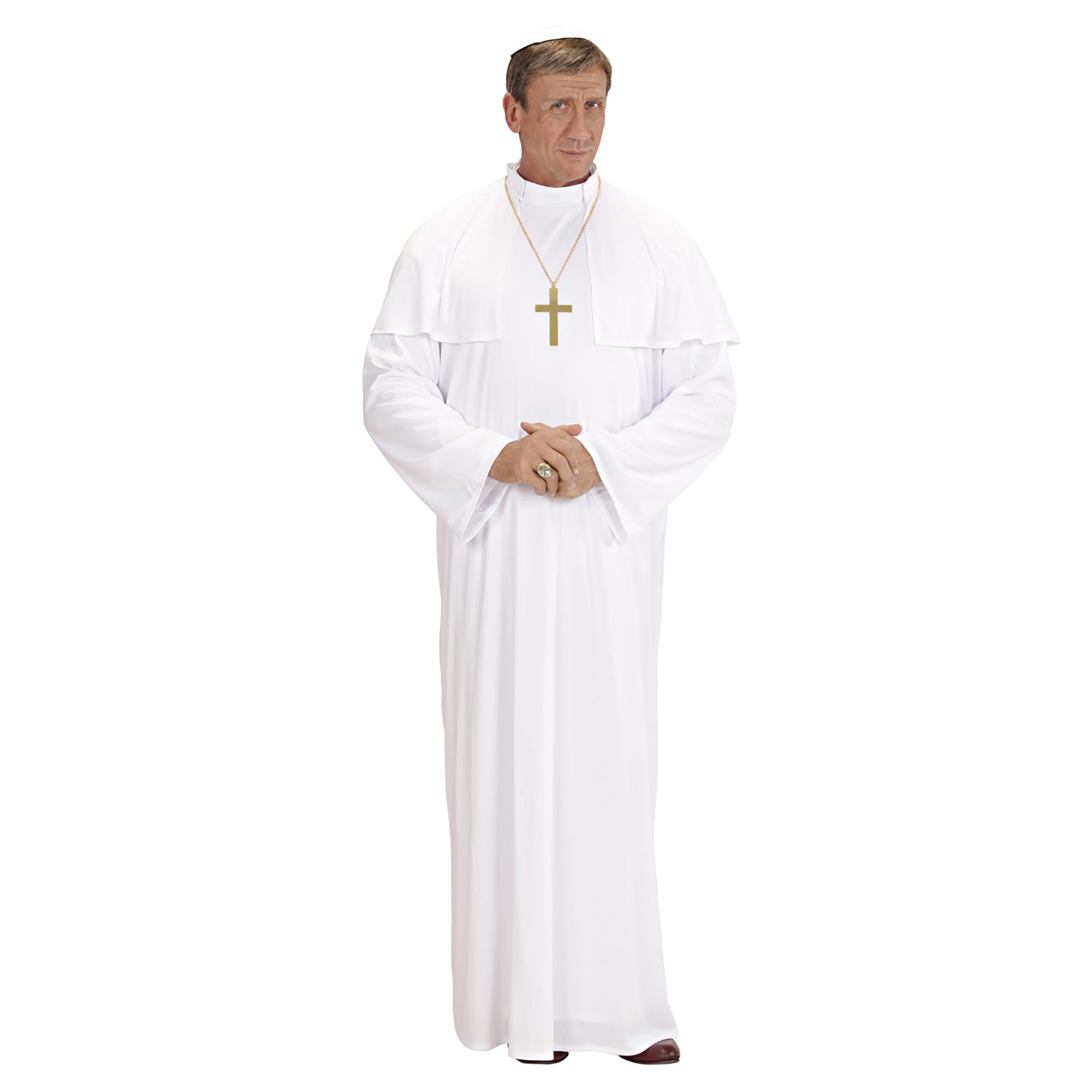 Religieus wit heilige paus kostuum