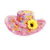 foto 1 roze zonnebloem hoed