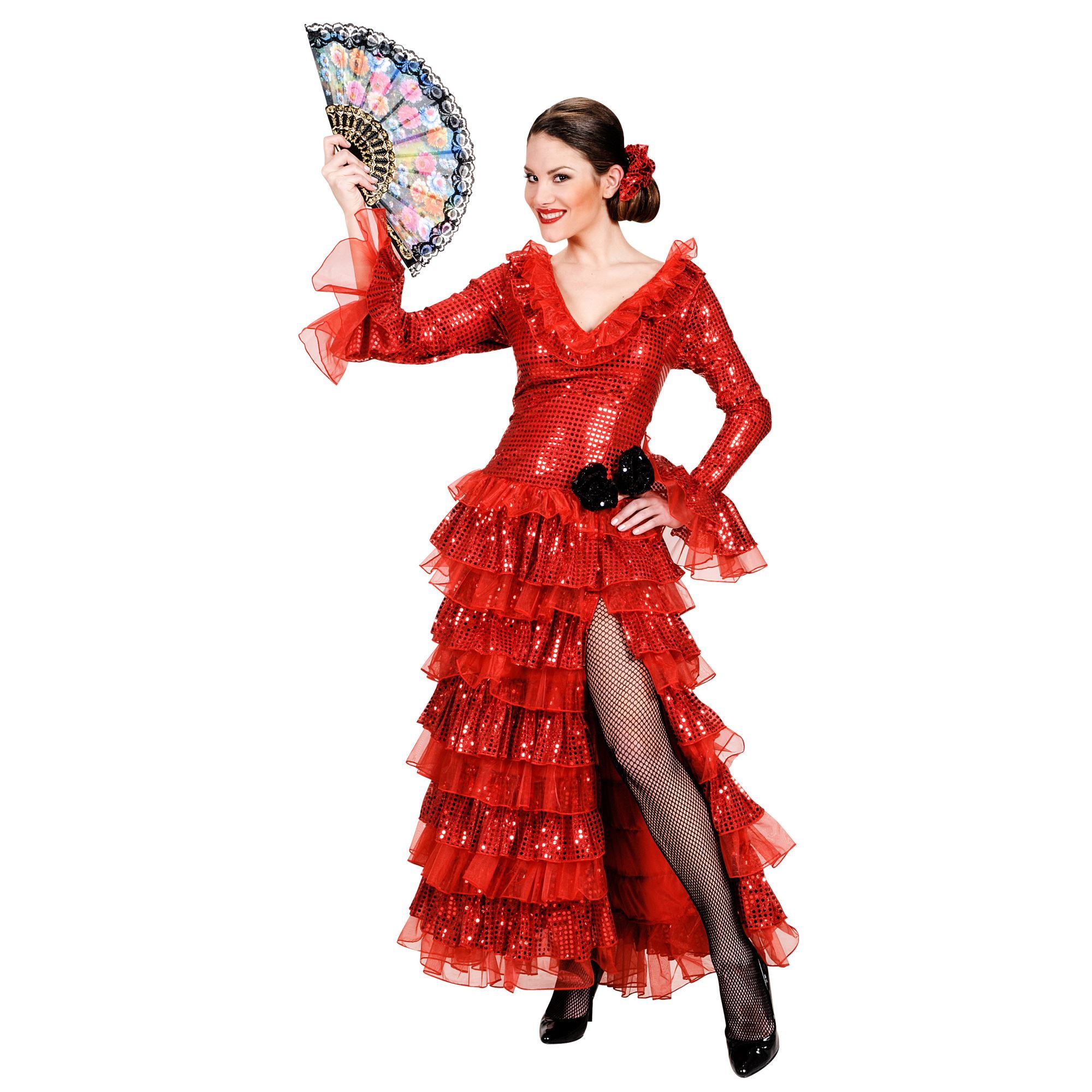 Spiksplinternieuw Spaanse senorita pailetten jurk luxe Goedkoop LG-89