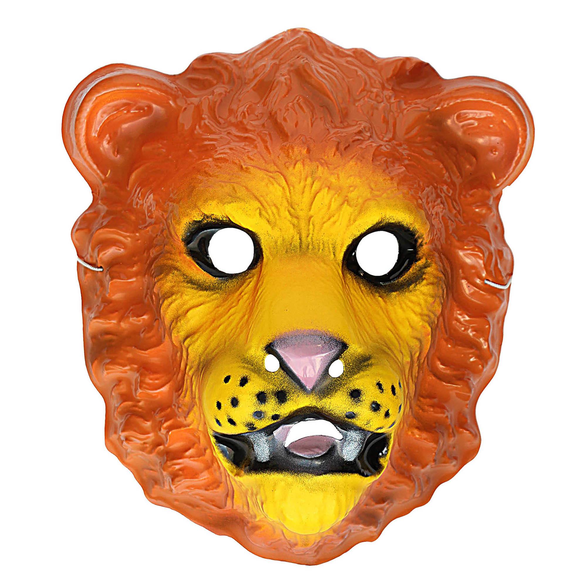 Stoer leeuwen masker voor kinderen Verkleedaccessoire voor dierenfeesten