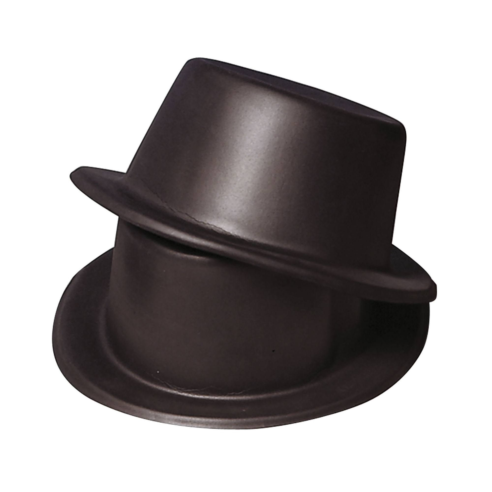 zwarte hoge hoed vinyl volwassen