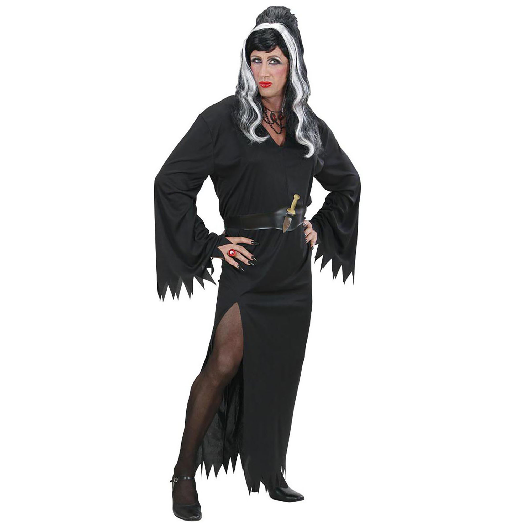 Elvira jurk mannelijke uitvoering travistiet