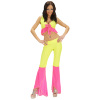foto 1 Samba topje en broek in de kleuren neon rose en neon geel