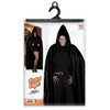 foto 2  vampier dracula zwarte cape met cappuchon 142 cm