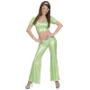 foto 4 bling bling disco broek dames  groen