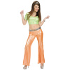 foto 3 bling bling disco broek dames  oranje