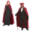 foto 1 fluwele cape met cappuchon rood 150cm