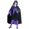 foto 3 Halloween kinderkleding cape 110cm zwart met paarse kraag vampier