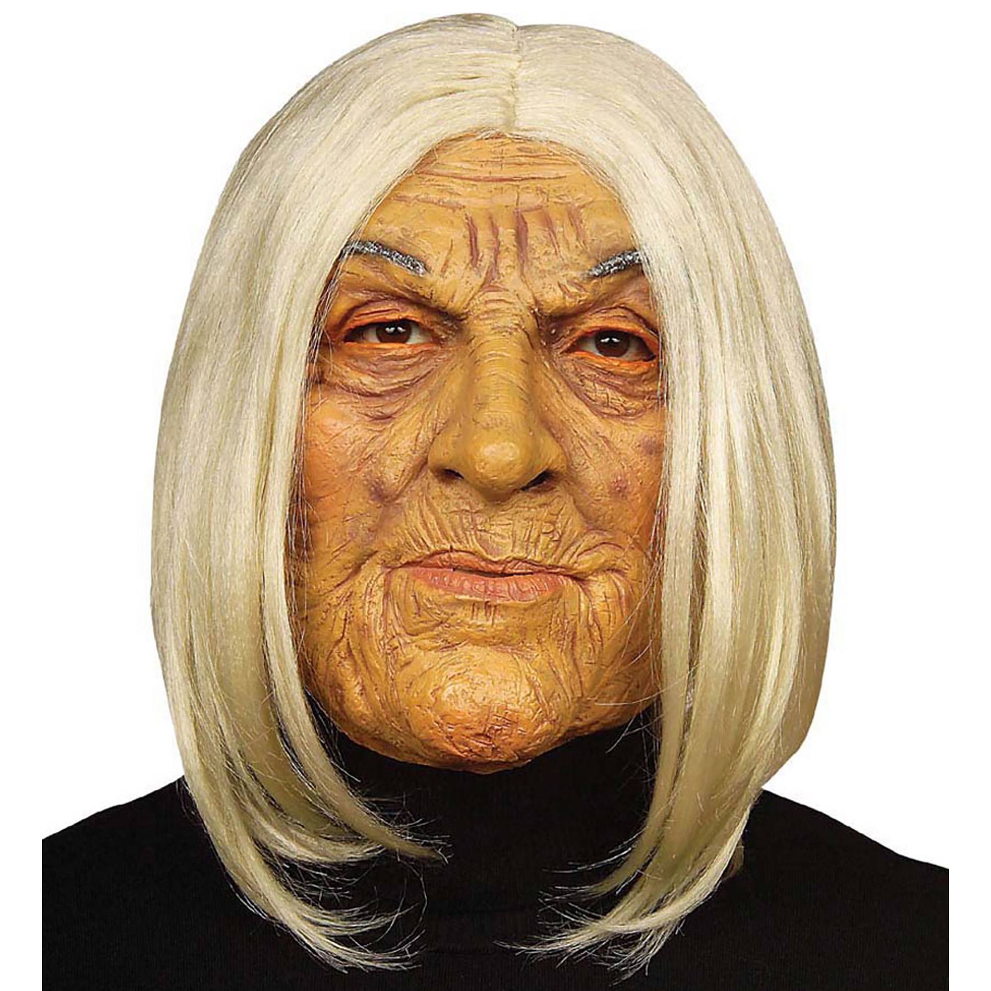 Masker rimpelige oude vrouw