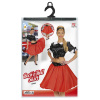 foto 2 satijnen rok met petticoat rood