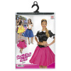 foto 2 satijnen rok met petticoat roze