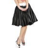 foto 1 satijnen rok met petticoat zwart