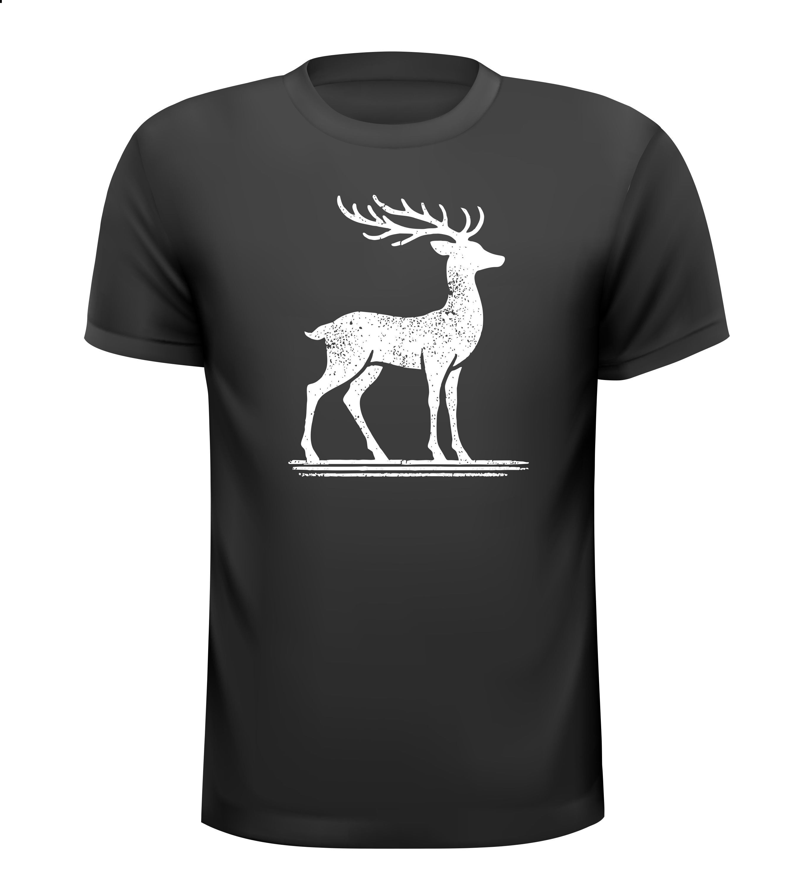 Shirtje rendier kerst vintage look