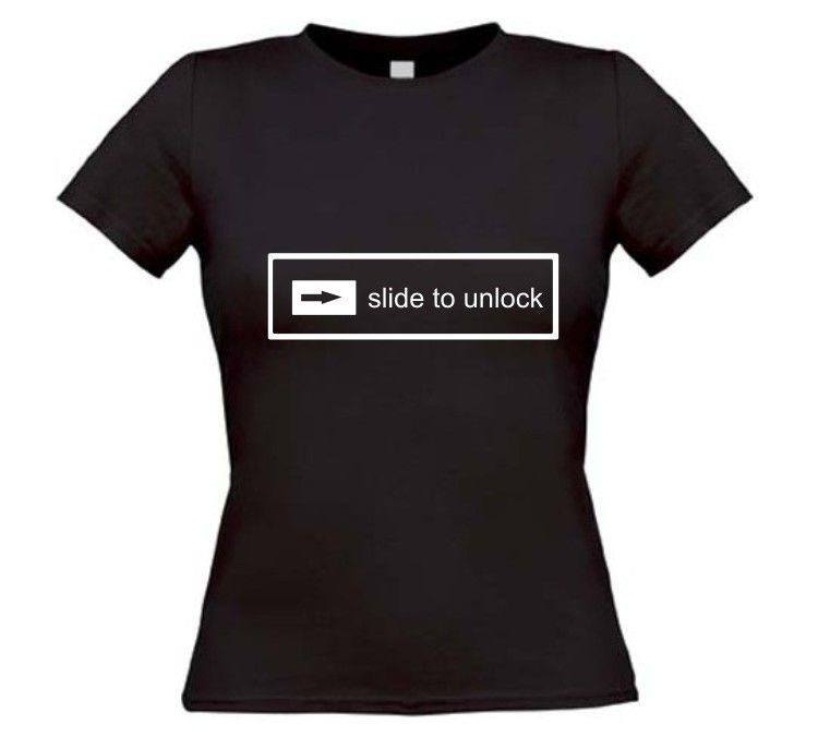Slide to unlock t-shirt korte mouw dames