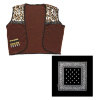 cowboy vest met bandana volwassen